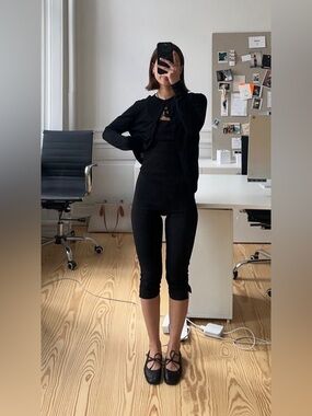 NEW House Of CB Halima Black Capri Trousers Sculpting Coquette XS